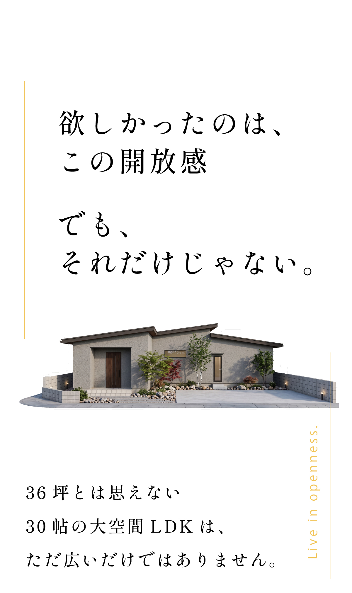 平屋のイメージが変わる家